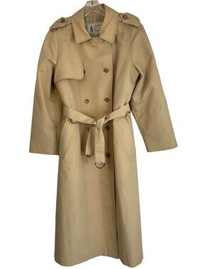 Vintage London Fog Beige Trench Coat Womens Size 8